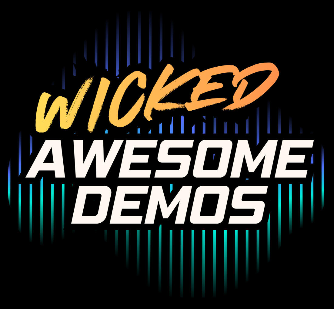Wicked Awesome Demos logo Wicked Awesome Demos logo